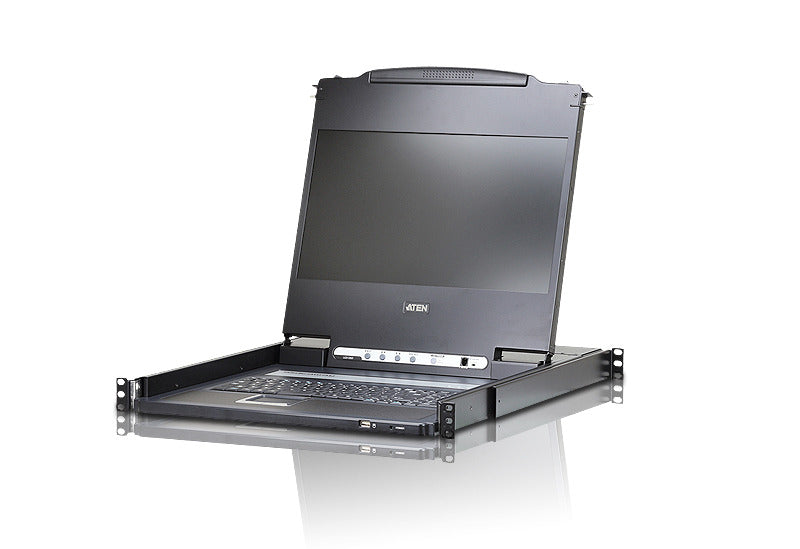 Aten Rackmount Single Rail LCD Console VGA,HDMI,DVI & VGA w/ 17.3' LCD Display, 1x Custom KVM Cable Included, 1920x1080@60hz Display, LED Illumination Aten Rackmount Single Rail LCD Console VGA,HDMI,DVI & VGA w/ 17.3' LCD Display, 1x Custom KVM Cable Included, 1920x1080@60hz Display, LED Illumination